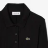 Damen-Kleid aus gerippter Baumwolle mit Polo-Kragen in Slim-Fit-Passform Damen-Kleid aus gerippter Baumwolle mit Polo-Kragen in Slim-Fit-Passform