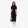 Damen-Kleid mit schmaler Passform, Diamanta-Krokodil-Logo und Polokragen Damen-Kleid mit schmaler Passform, Diamanta-Krokodil-Logo und Polokragen