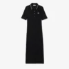 Damen-Kleid mit schmaler Passform, Diamanta-Krokodil-Logo und Polokragen Damen-Kleid mit schmaler Passform, Diamanta-Krokodil-Logo und Polokragen