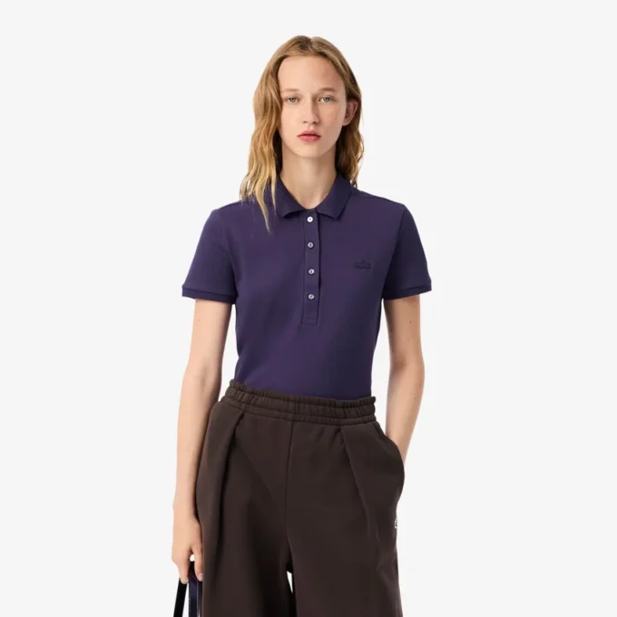 Damen L.12.D Slim Fit Stretch Mini Piqua Poloshirt Damen L.12.D Slim Fit Stretch Mini Piqua Poloshirt
