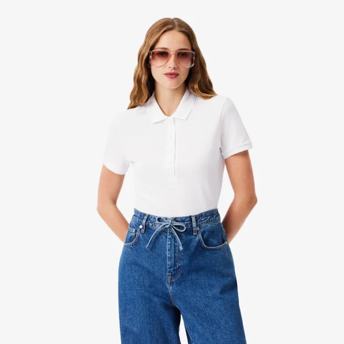 Damen L.12.D Slim Fit Stretch Mini Piqua Poloshirt Damen L.12.D Slim Fit Stretch Mini Piqua Poloshirt