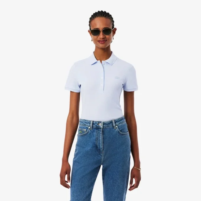 Damen L.12.D Slim Fit Stretch Mini Piqua Poloshirt Damen L.12.D Slim Fit Stretch Mini Piqua Poloshirt