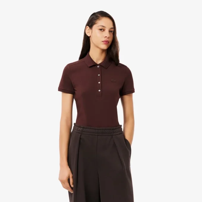 Damen L.12.D Slim Fit Stretch Mini Piqua Poloshirt Damen L.12.D Slim Fit Stretch Mini Piqua Poloshirt