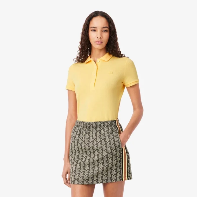 Damen L.12.D Slim Fit Stretch Mini Piqua Poloshirt Damen L.12.D Slim Fit Stretch Mini Piqua Poloshirt