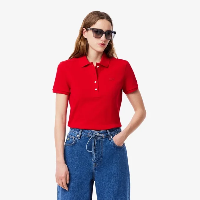 Damen L.12.D Slim Fit Stretch Mini Piqua Poloshirt Damen L.12.D Slim Fit Stretch Mini Piqua Poloshirt