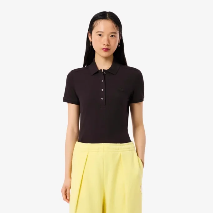Damen L.12.D Slim Fit Stretch Mini Piqua Poloshirt Damen L.12.D Slim Fit Stretch Mini Piqua Poloshirt
