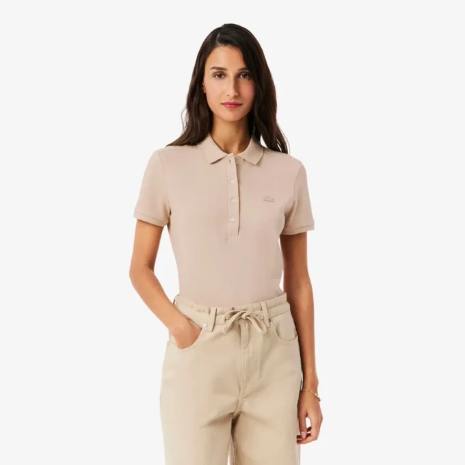 Damen L.12.D Slim Fit Stretch Mini Piqua Poloshirt Damen L.12.D Slim Fit Stretch Mini Piqua Poloshirt