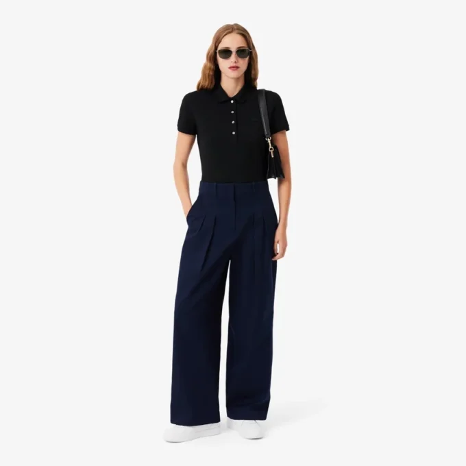 Damen L.12.D Slim Fit Stretch Mini Piqua Poloshirt Damen L.12.D Slim Fit Stretch Mini Piqua Poloshirt