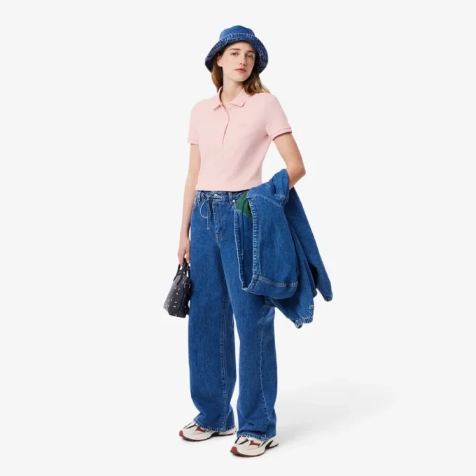 Damen L.12.D Slim Fit Stretch Mini Piqua Poloshirt Damen L.12.D Slim Fit Stretch Mini Piqua Poloshirt