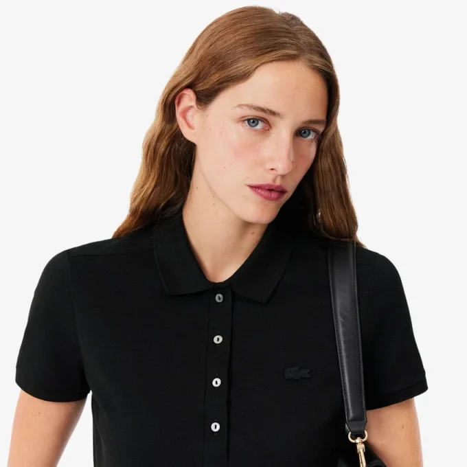 Damen L.12.D Slim Fit Stretch Mini Piqua Poloshirt Damen L.12.D Slim Fit Stretch Mini Piqua Poloshirt
