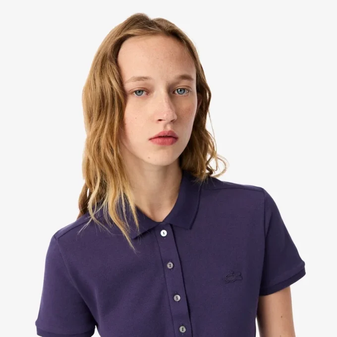 Damen L.12.D Slim Fit Stretch Mini Piqua Poloshirt Damen L.12.D Slim Fit Stretch Mini Piqua Poloshirt