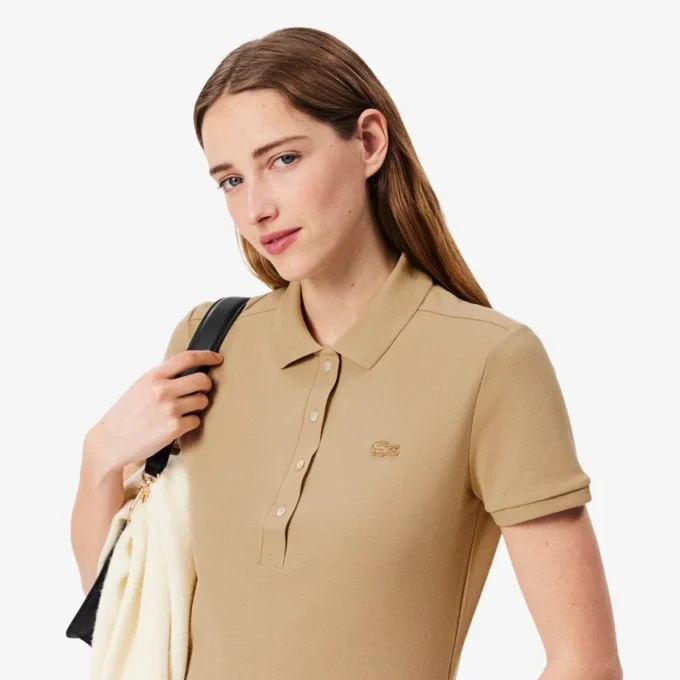 Damen L.12.D Slim Fit Stretch Mini Piqua Poloshirt Damen L.12.D Slim Fit Stretch Mini Piqua Poloshirt