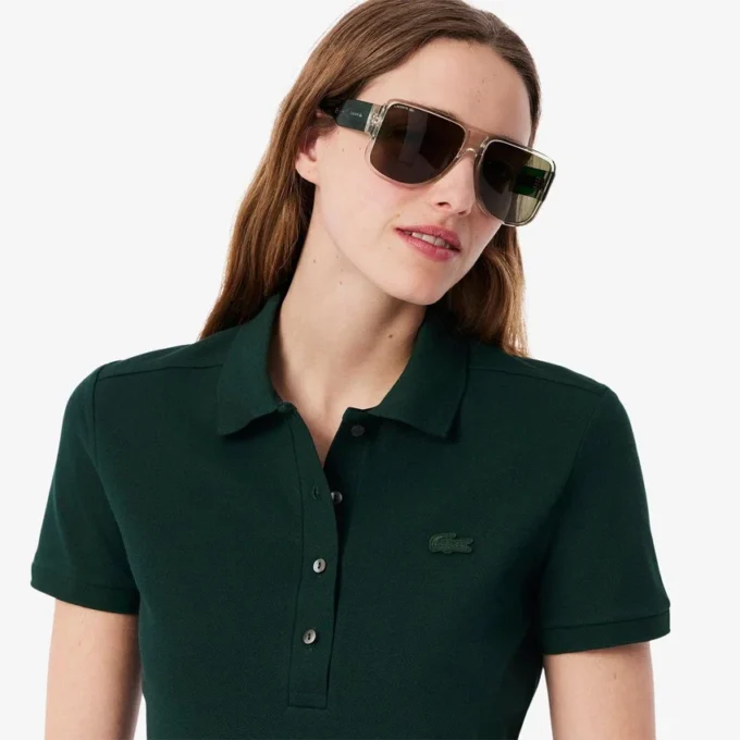 Damen L.12.D Slim Fit Stretch Mini Piqua Poloshirt Damen L.12.D Slim Fit Stretch Mini Piqua Poloshirt