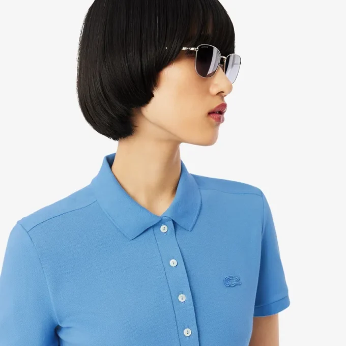 Damen L.12.D Slim Fit Stretch Mini Piqua Poloshirt Damen L.12.D Slim Fit Stretch Mini Piqua Poloshirt