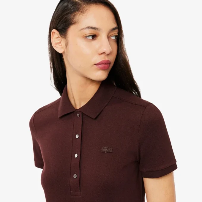 Damen L.12.D Slim Fit Stretch Mini Piqua Poloshirt Damen L.12.D Slim Fit Stretch Mini Piqua Poloshirt