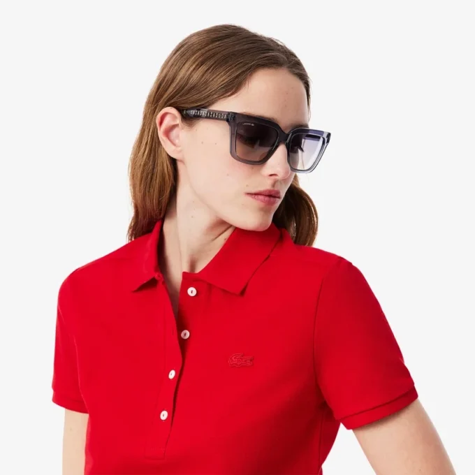 Damen L.12.D Slim Fit Stretch Mini Piqua Poloshirt Damen L.12.D Slim Fit Stretch Mini Piqua Poloshirt