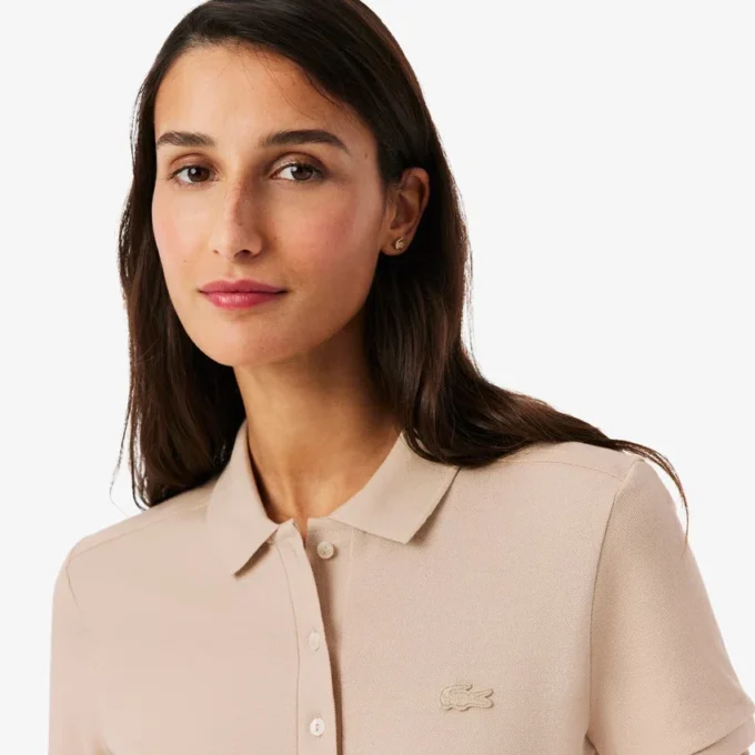 Damen L.12.D Slim Fit Stretch Mini Piqua Poloshirt Damen L.12.D Slim Fit Stretch Mini Piqua Poloshirt