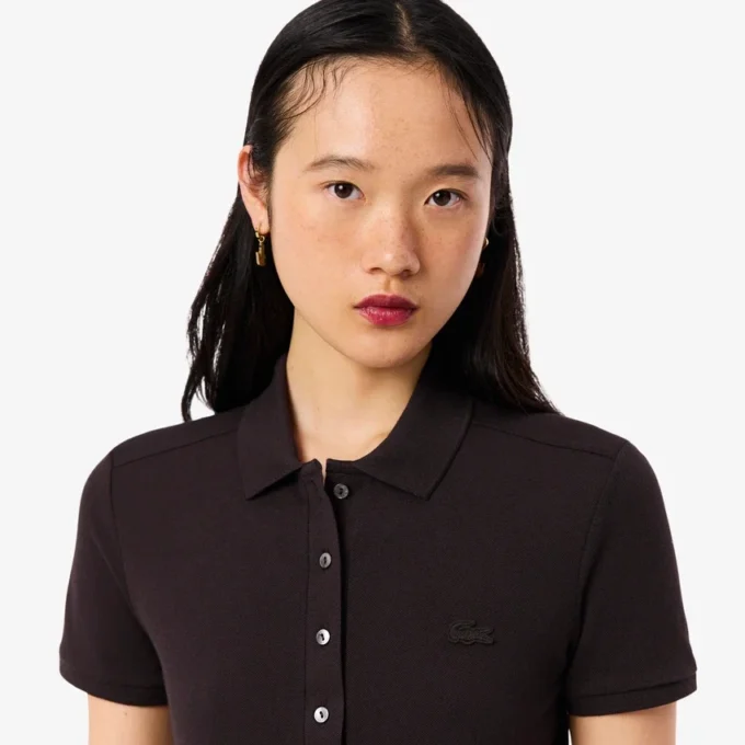 Damen L.12.D Slim Fit Stretch Mini Piqua Poloshirt Damen L.12.D Slim Fit Stretch Mini Piqua Poloshirt