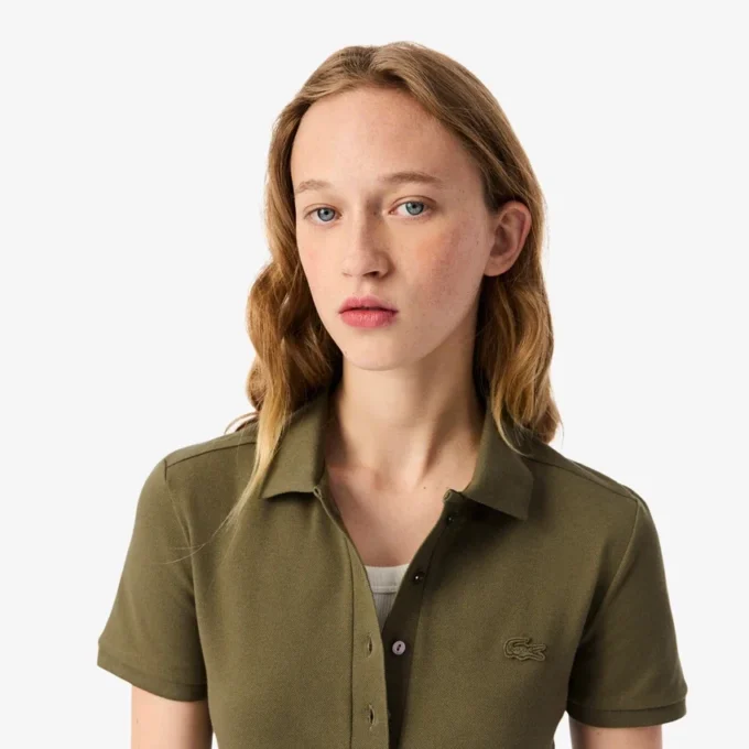 Damen L.12.D Slim Fit Stretch Mini Piqua Poloshirt Damen L.12.D Slim Fit Stretch Mini Piqua Poloshirt
