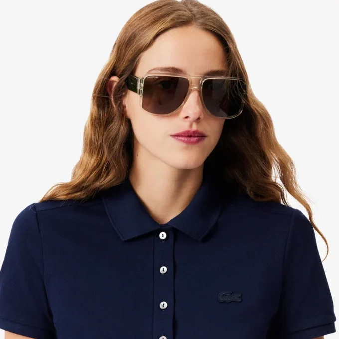 Damen L.12.D Slim Fit Stretch Mini Piqua Poloshirt Damen L.12.D Slim Fit Stretch Mini Piqua Poloshirt