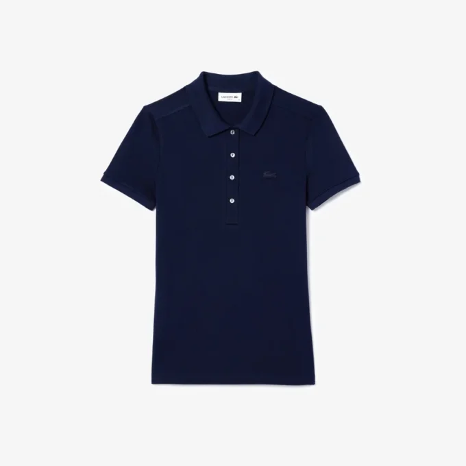 Damen L.12.D Slim Fit Stretch Mini Piqua Poloshirt Damen L.12.D Slim Fit Stretch Mini Piqua Poloshirt