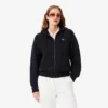 Damen-Piqué-Hoodie mit Reißverschluss Damen-Piqué-Hoodie mit Reißverschluss