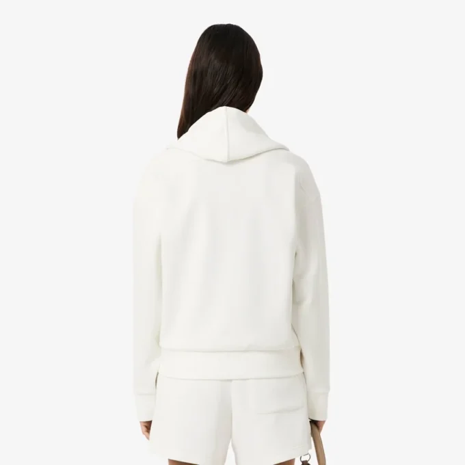 Damen-Piqué-Hoodie mit Reißverschluss Damen-Piqué-Hoodie mit Reißverschluss