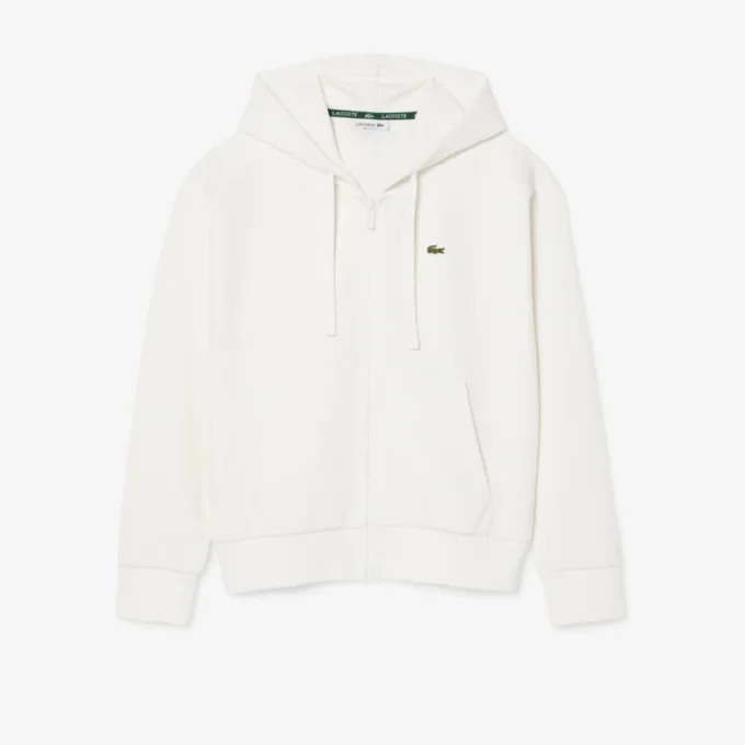 Damen-Piqué-Hoodie mit Reißverschluss Damen-Piqué-Hoodie mit Reißverschluss