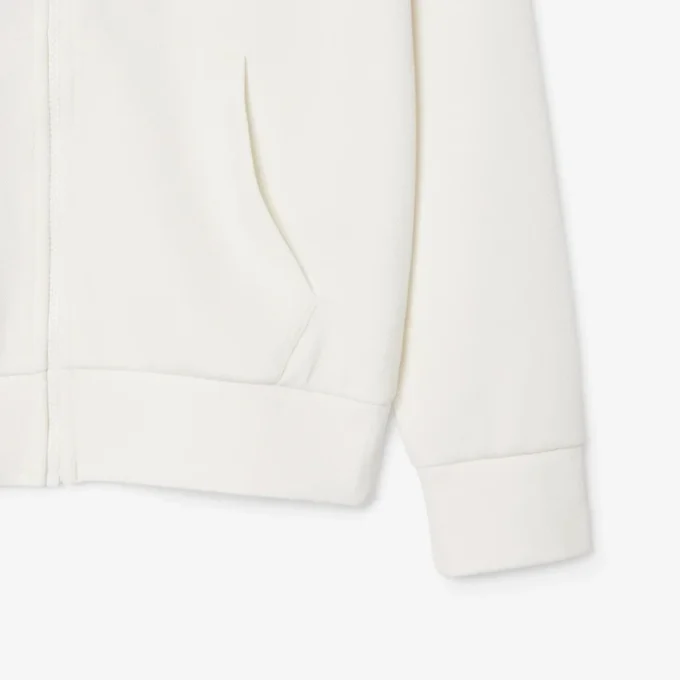 Damen-Piqué-Hoodie mit Reißverschluss Damen-Piqué-Hoodie mit Reißverschluss