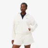 Damen-Piqué-Hoodie mit Reißverschluss Damen-Piqué-Hoodie mit Reißverschluss