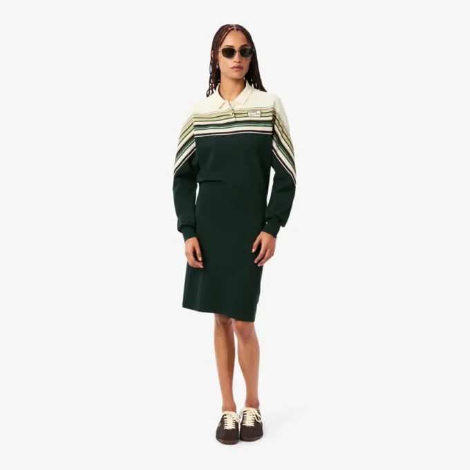 Damen-Piqué-Kleid in Slim Fit, hergestellt in Frankreich Damen-Piqué-Kleid in Slim Fit, hergestellt in Frankreich