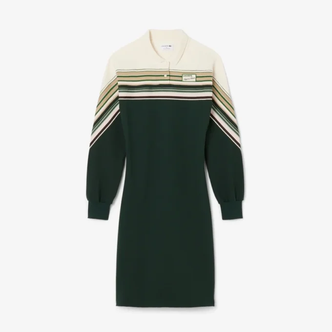 Damen-Piqué-Kleid in Slim Fit, hergestellt in Frankreich Damen-Piqué-Kleid in Slim Fit, hergestellt in Frankreich