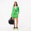 Damen-Piqué-Shorts mit Kontrasteinsätzen Damen-Piqué-Shorts mit Kontrasteinsätzen