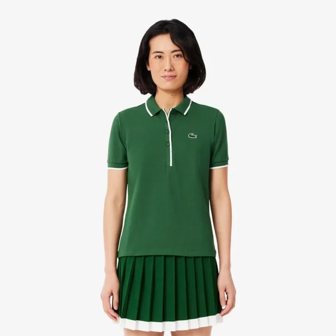 Damen-Polohemd in Regular Fit mit Thermoregulierung für Tennis Damen-Polohemd in Regular Fit mit Thermoregulierung für Tennis