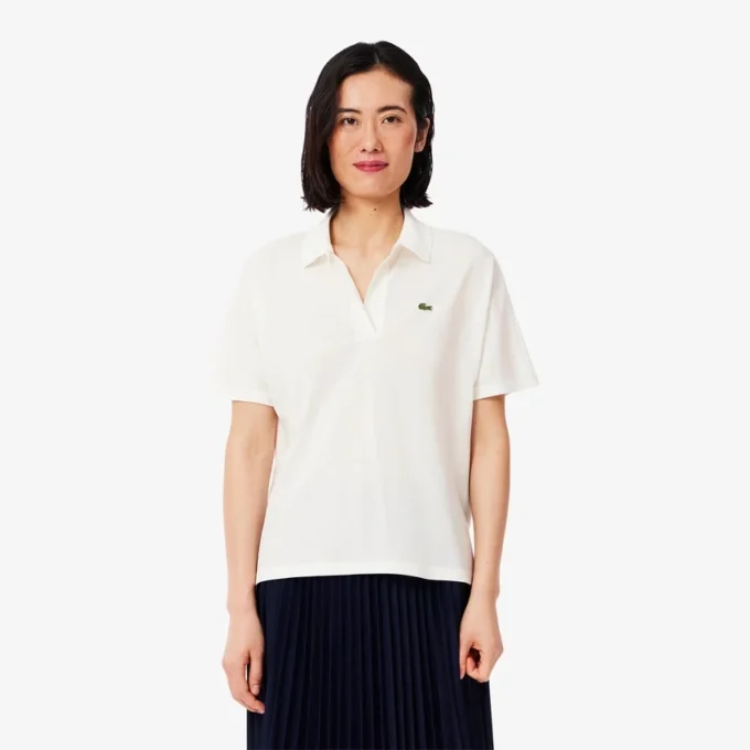 Damen-Poloshirt in Relaxed Fit aus Piqué Damen-Poloshirt in Relaxed Fit aus Piqué