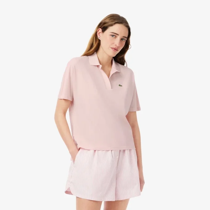 Damen-Poloshirt in Relaxed Fit aus Piqué Damen-Poloshirt in Relaxed Fit aus Piqué