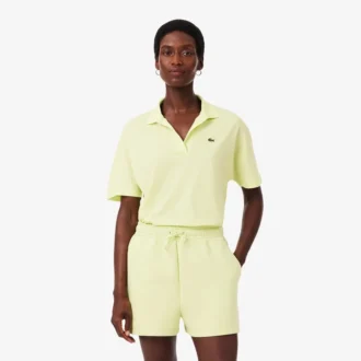 Damen-Poloshirt in Relaxed Fit aus Piqué