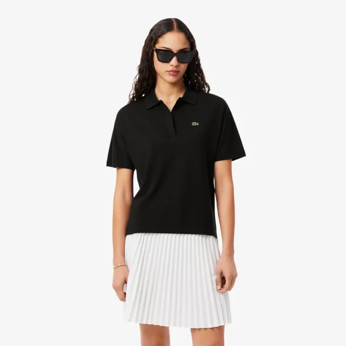 Damen-Poloshirt in Relaxed Fit aus Piqué Damen-Poloshirt in Relaxed Fit aus Piqué