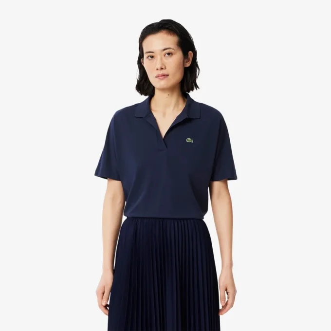 Damen-Poloshirt in Relaxed Fit aus Piqué Damen-Poloshirt in Relaxed Fit aus Piqué