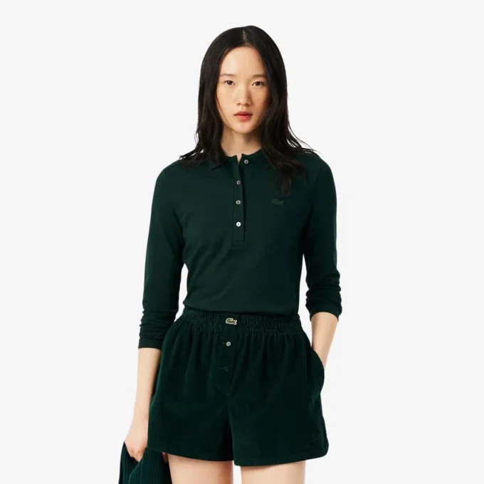 Damen-Poloshirt L.12.12 Slim Fit Stretch Mini Piqua Damen-Poloshirt L.12.12 Slim Fit Stretch Mini Piqua