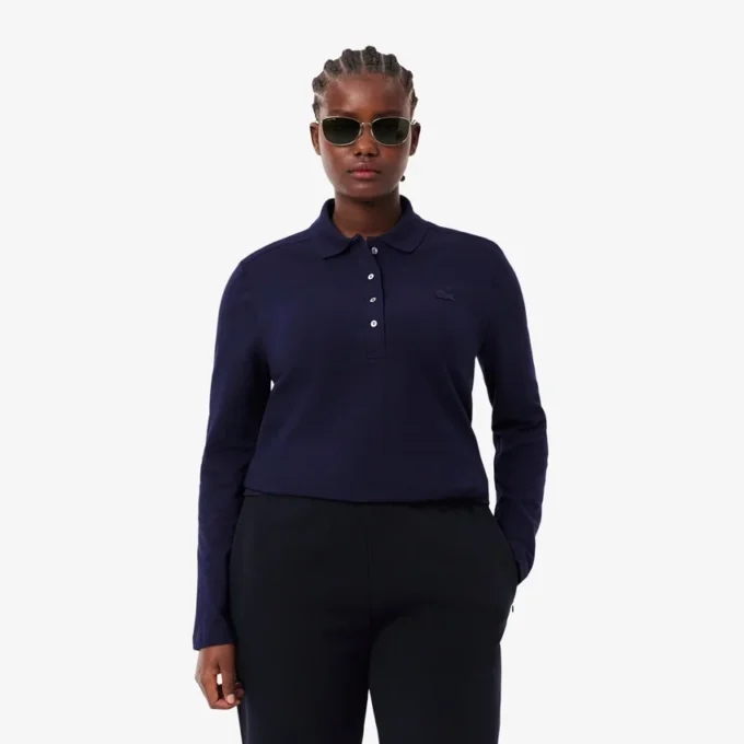 Damen-Poloshirt L.12.12 Slim Fit Stretch Mini Piqua Damen-Poloshirt L.12.12 Slim Fit Stretch Mini Piqua