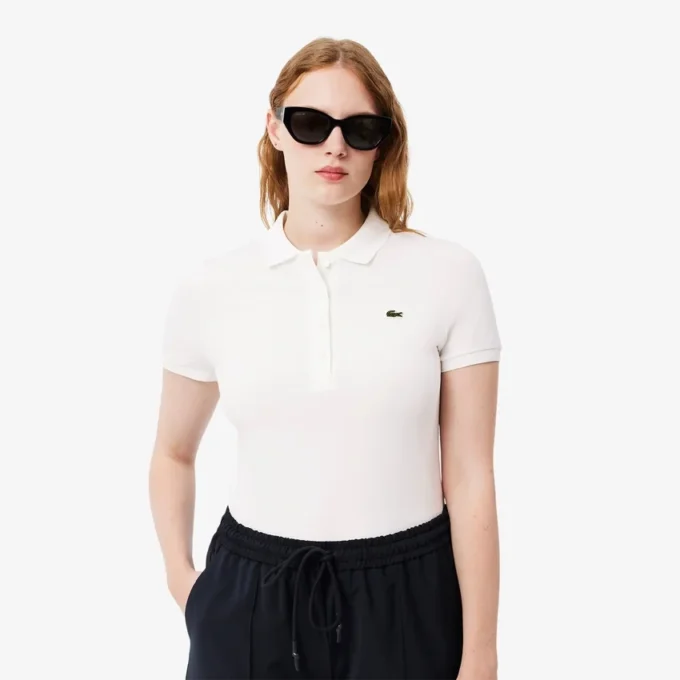 Damen-Poloshirt L.12.D aus Stretch-Baumwolle in Slim Fit Damen-Poloshirt L.12.D aus Stretch-Baumwolle in Slim Fit