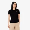 Damen-Poloshirt L.12.D Slim Fit aus gerippter Baumwolle Damen-Poloshirt L.12.D Slim Fit aus gerippter Baumwolle