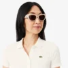 Damen-Poloshirt L.12.D Slim Fit aus gerippter Baumwolle Damen-Poloshirt L.12.D Slim Fit aus gerippter Baumwolle