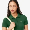 Damen-Poloshirt L.12.D Slim Fit aus gerippter Baumwolle Damen-Poloshirt L.12.D Slim Fit aus gerippter Baumwolle