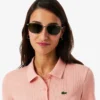 Damen-Poloshirt L.12.D Slim Fit aus gerippter Baumwolle Damen-Poloshirt L.12.D Slim Fit aus gerippter Baumwolle