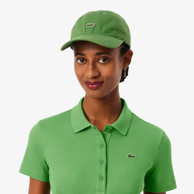 Damen-Poloshirt L.12.D Slim Fit aus gerippter Baumwolle Damen-Poloshirt L.12.D Slim Fit aus gerippter Baumwolle