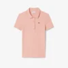 Damen-Poloshirt L.12.D Slim Fit aus gerippter Baumwolle Damen-Poloshirt L.12.D Slim Fit aus gerippter Baumwolle