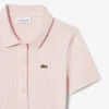 Damen-Poloshirt L.12.D Slim Fit aus gerippter Baumwolle Damen-Poloshirt L.12.D Slim Fit aus gerippter Baumwolle