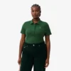 Damen-Poloshirt L.12.D Slim Fit aus gerippter Baumwolle Damen-Poloshirt L.12.D Slim Fit aus gerippter Baumwolle